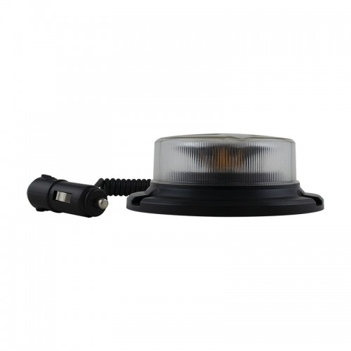 R65 Low Profile LED Beacon - Magnetic Mount (Clear Lens)